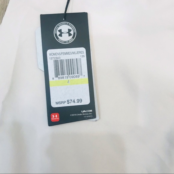 NWT UNDER ARMOUR size 4 GOLF SHORTS vanilla khaki - Picture 14 of 15